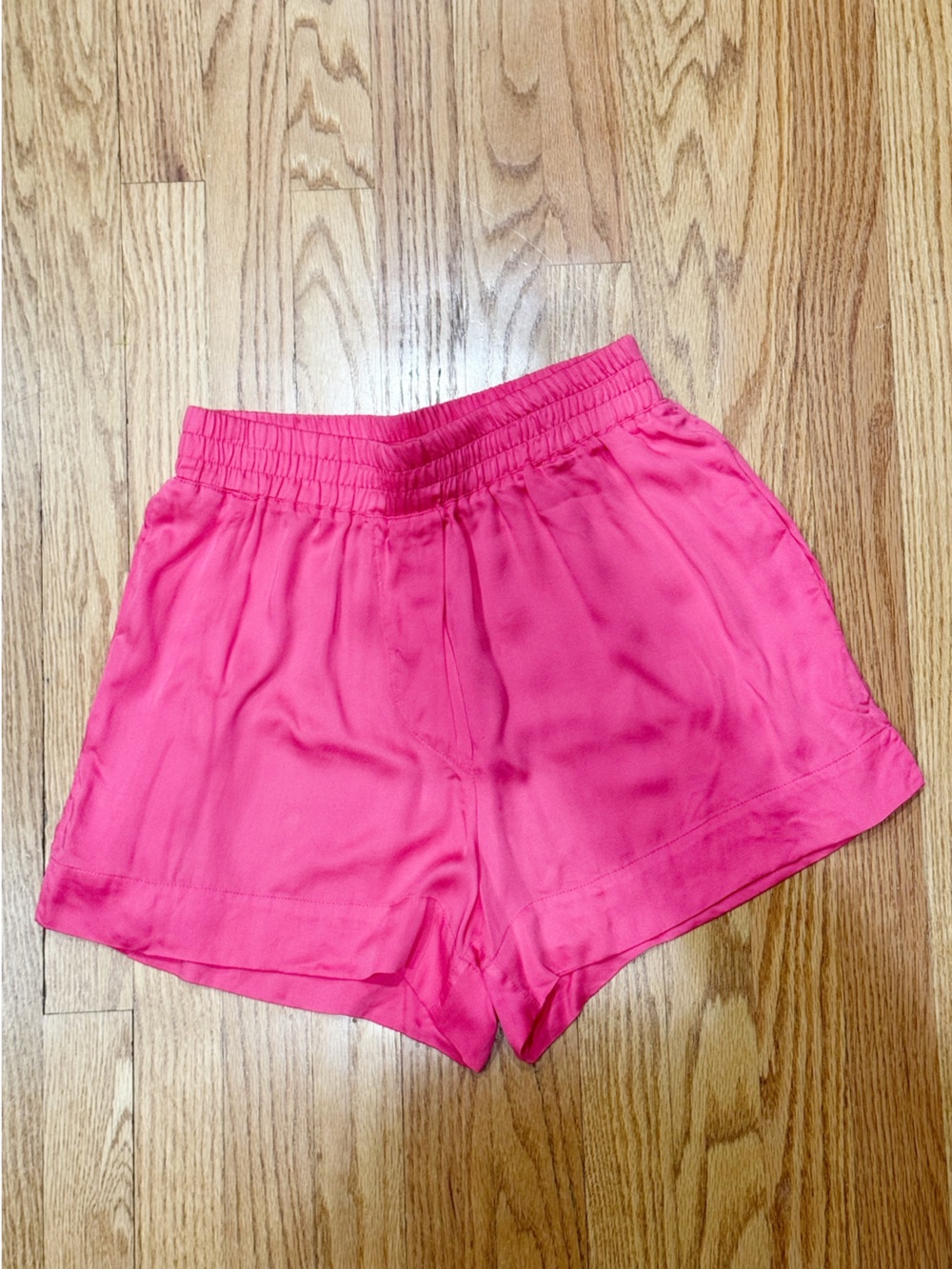 Neu Nomads New York Hot Pink Modal Smocked Shorts | XS